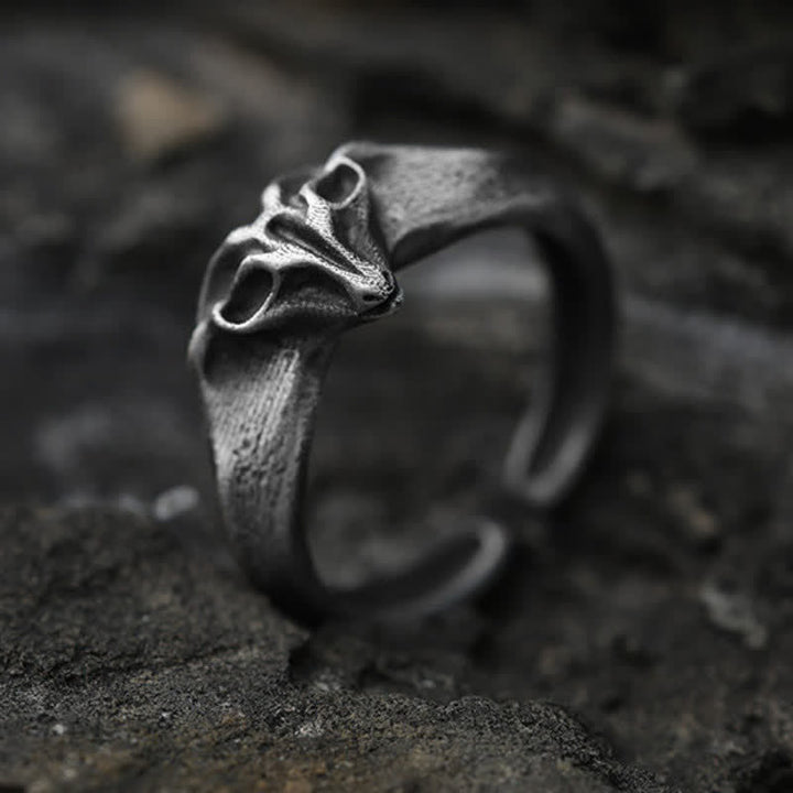 Buddha Stones Year of the Goat 999 Sterling Silver Auspicious Sheep Protection Open Ring - Approx. 17.6-19.8mm(US7-US10) - image 0