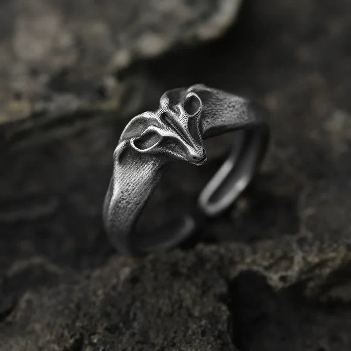 Buddha Stones Year of the Goat 999 Sterling Silver Auspicious Sheep Protection Open Ring - image 1
