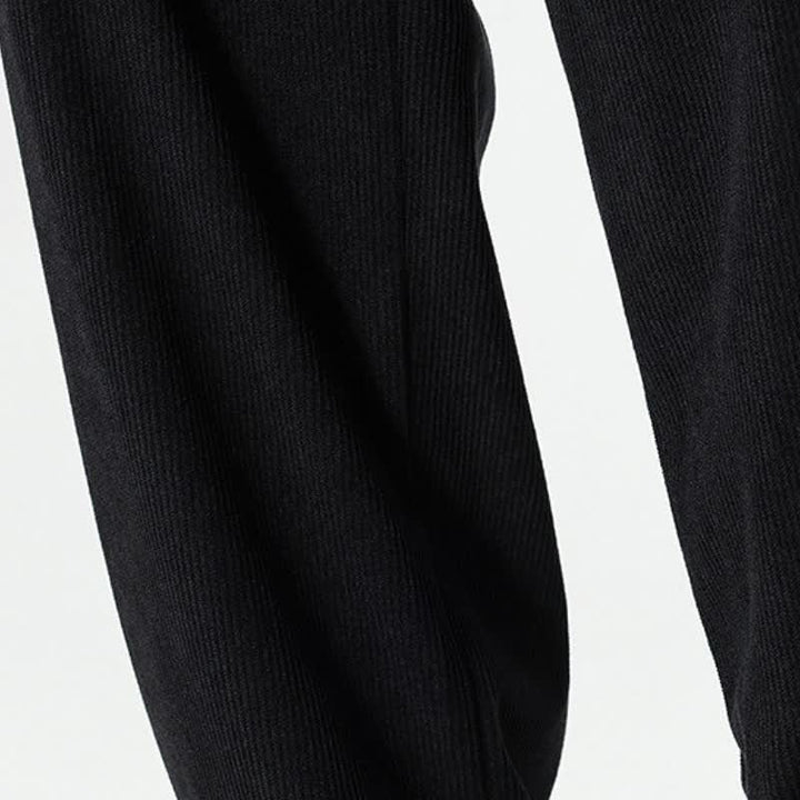 Buddha Stones Fall Winter Casual Boho Drawstring Solid Ankle Pants Corduroy Men's Straight Leg Pants With Pockets - image 25