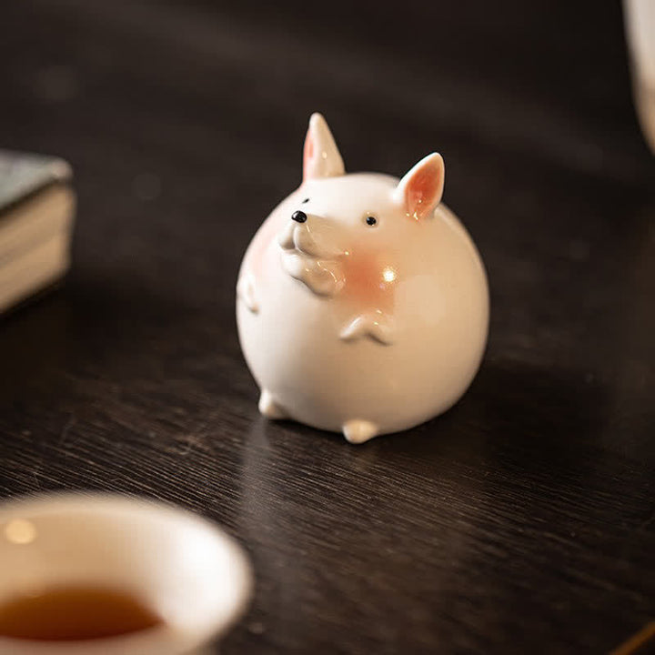 Buddha Stones Ceramic Chinese Zodiac Purity Round Animal Display Cute Animal Decor - image 24