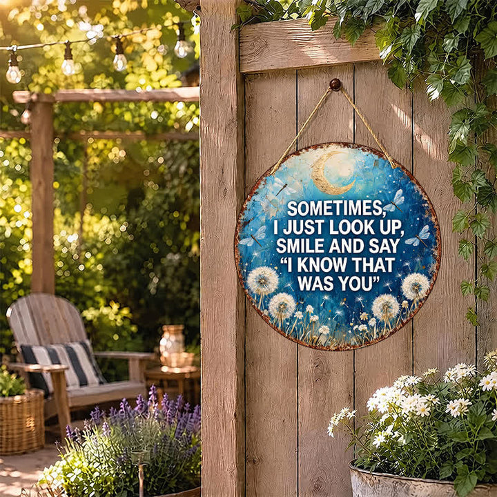 Buddha Stones Moon Dragonfly and Dandelion Intuition Memorial Quote Round Metal Iron Meaningful Symbols Wall Art - image 8