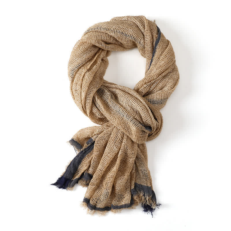 Buddha Stones Fall Simple Solid Tassel Lightweight Women's Scarf - image 5