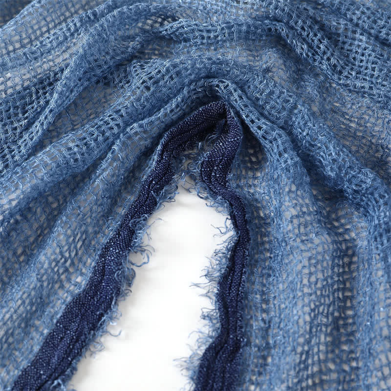 Buddha Stones Fall Simple Solid Tassel Lightweight Women's Scarf - image 2