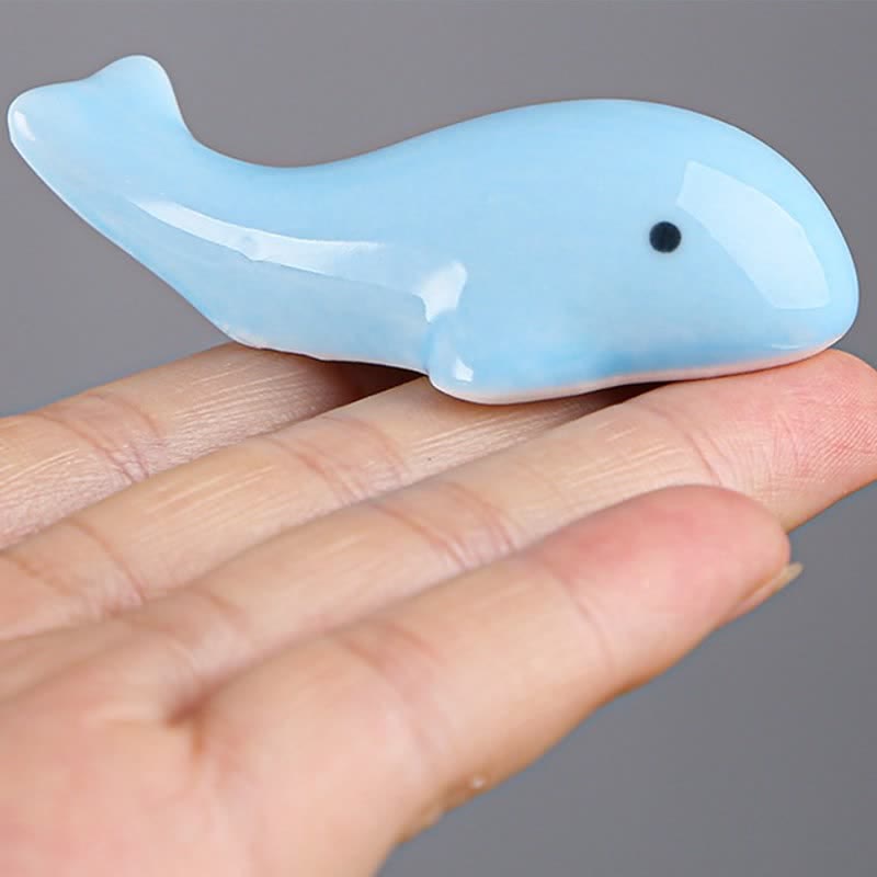 Buddha Stones Ceramic Dolphin Japanese Style Tabletop Chopstick Holder - image 3