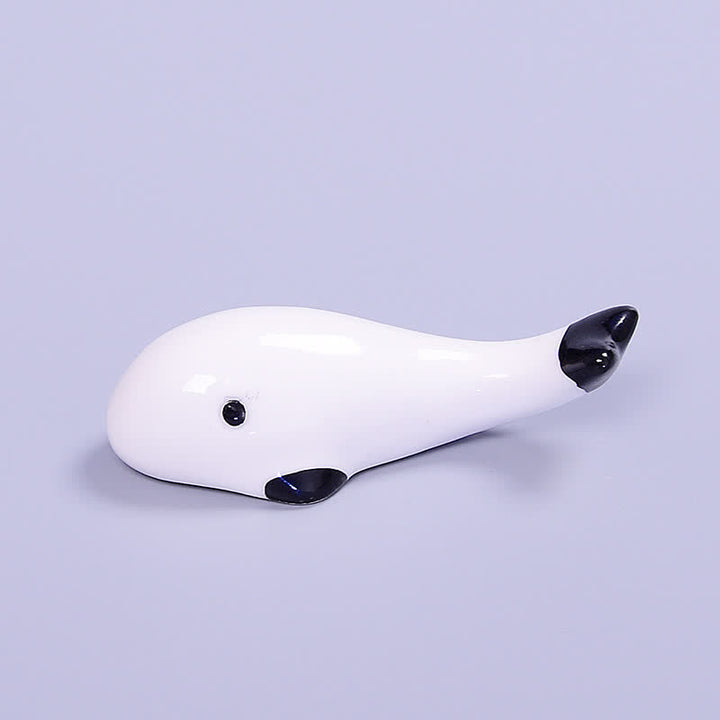 Buddha Stones Ceramic Dolphin Japanese Style Tabletop Chopstick Holder - image 5