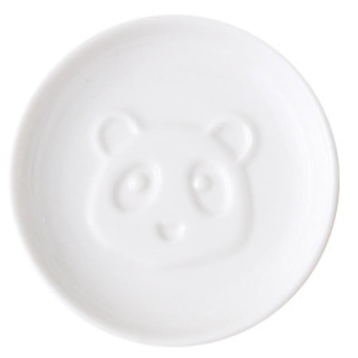 Buddha Stones White Ceramic Panda Relief Mini Sauce Dish - Round(Approx. 8.8 cm × 8.8 cm × 1.8 cm) - Head - image 4