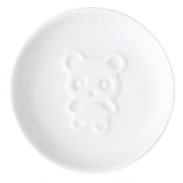 Buddha Stones White Ceramic Panda Relief Mini Sauce Dish - Round(Approx. 8.8 cm × 8.8 cm × 1.8 cm) - Stand - image 2