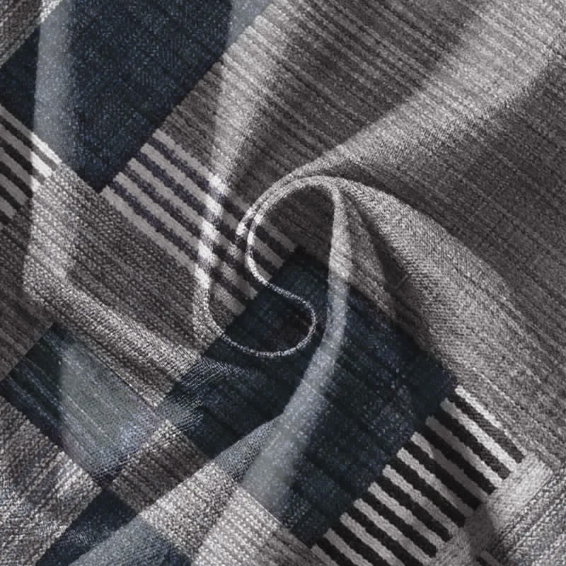Buddha Stones Pure Cotton Patchwork Plaid Stripe Pattern Drawstring Men's Harem Pants With Pockets - image 17