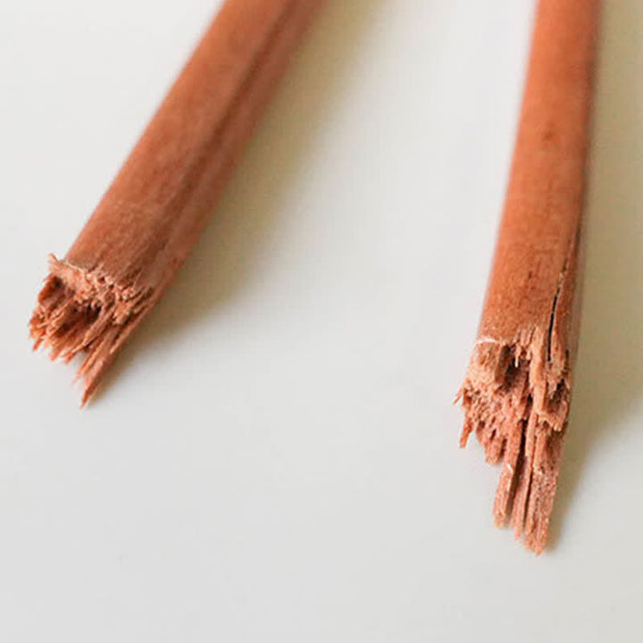 Buddha Stones Red Sandalwood Grounding Striped Design Chopsticks - image 9