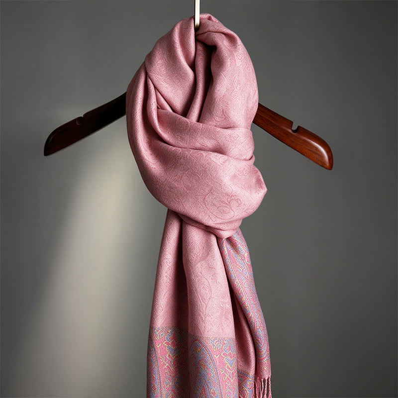 Buddha Stones Spring Fall Paisley Tassel Elegant Women's Scarf - image 23