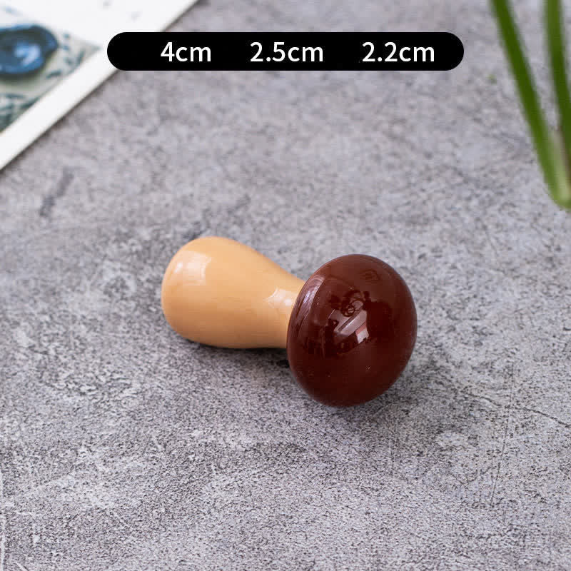 Buddha Stones Ceramic Vegetable Design Mini Tabletop Chopstick Holder - Shiitake Mushroom (Brown) Approx. 4.2 × 2.5 × 2.2 cm - Ceramic - image 18