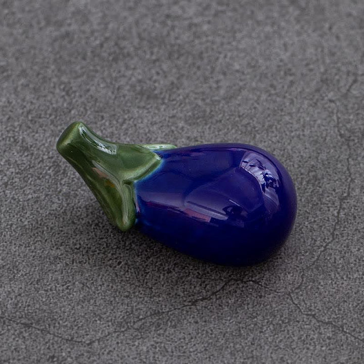 Buddha Stones Ceramic Vegetable Design Mini Tabletop Chopstick Holder - image 21