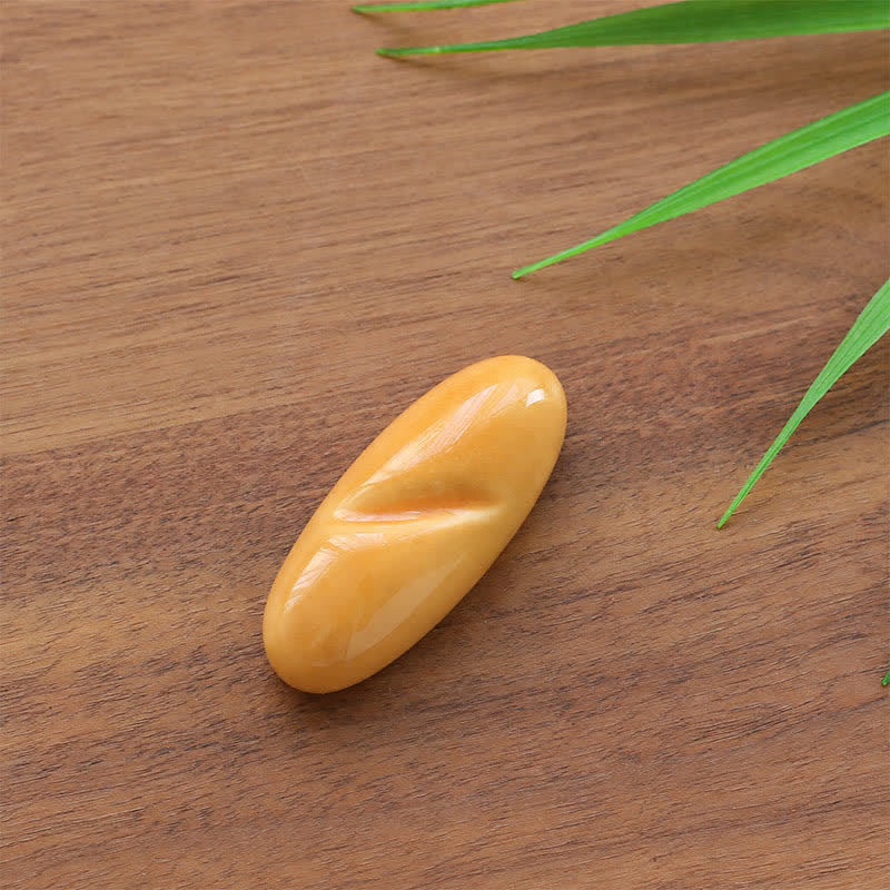 Buddha Stones Ceramic Food Style Mini Chopstick Holder - Small Bread Rolls Approx. 4.8 × 2 × 1.3 cm - image 11
