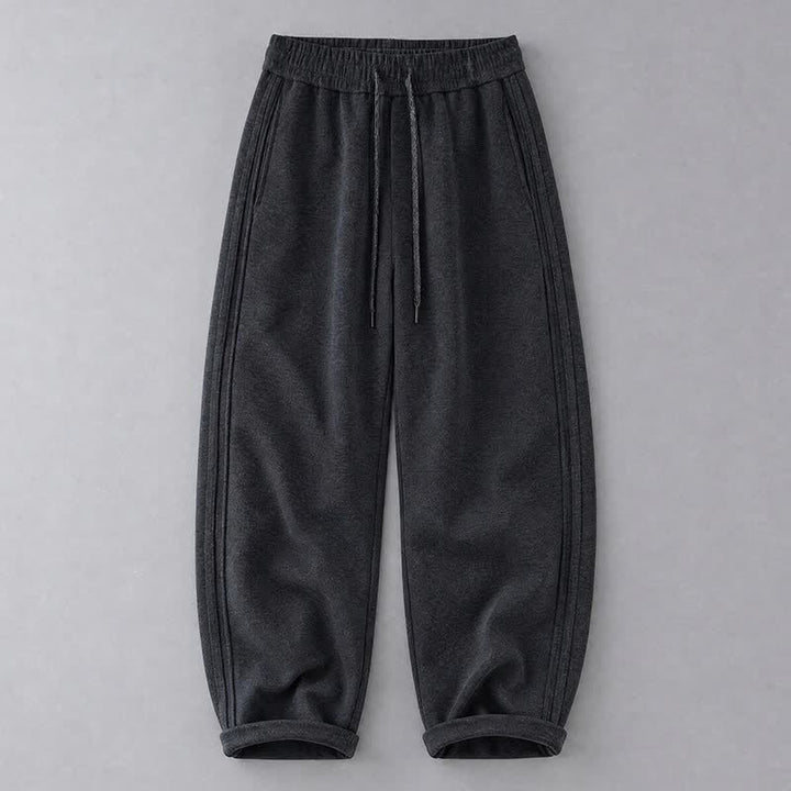 Buddha Stones Fall Winter Casual Drawstring Solid Long Pants Men's Tapered Pants With Pockets - Black - US/UK/AU42，EU52 (3XL) - image 10