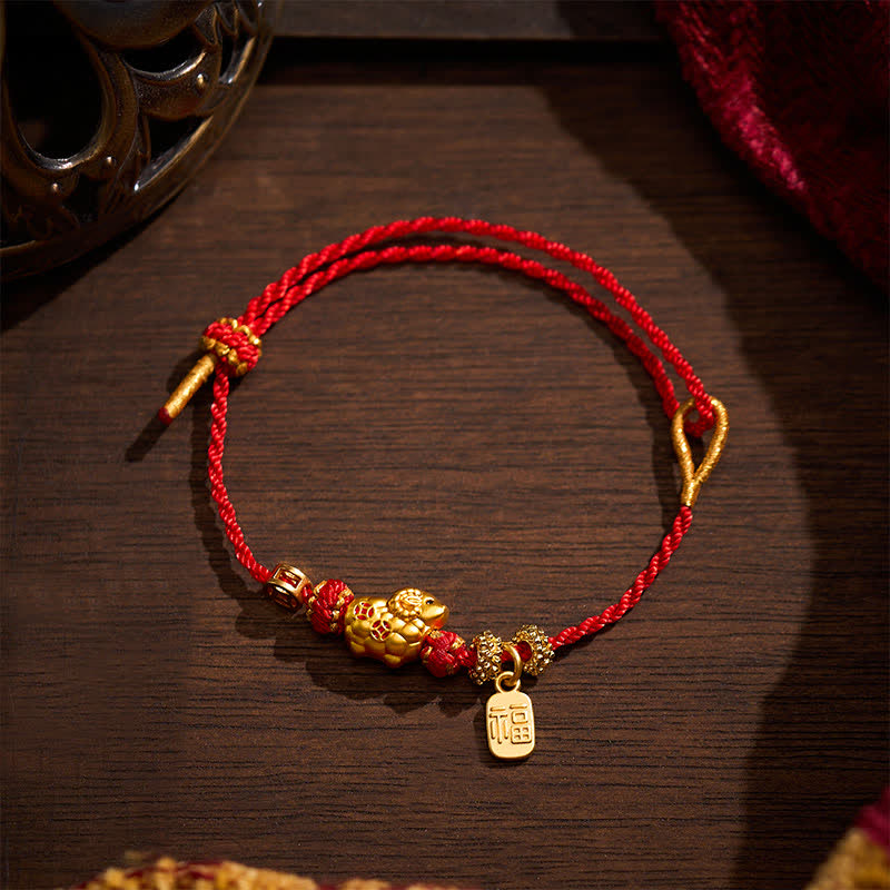 Buddha Stones Red String Goat Charm Braided Faith Bracelet - Red String(Protection ♥ Luck) - image 0