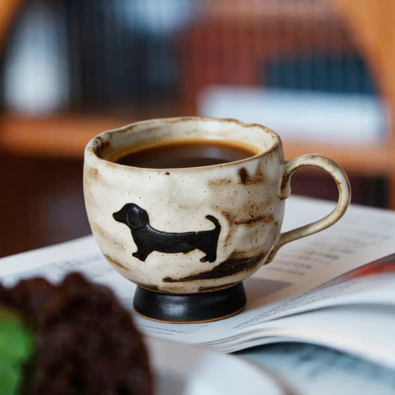 Buddha Stones Dachshund Design Ceramic Mug 250ml - image 1