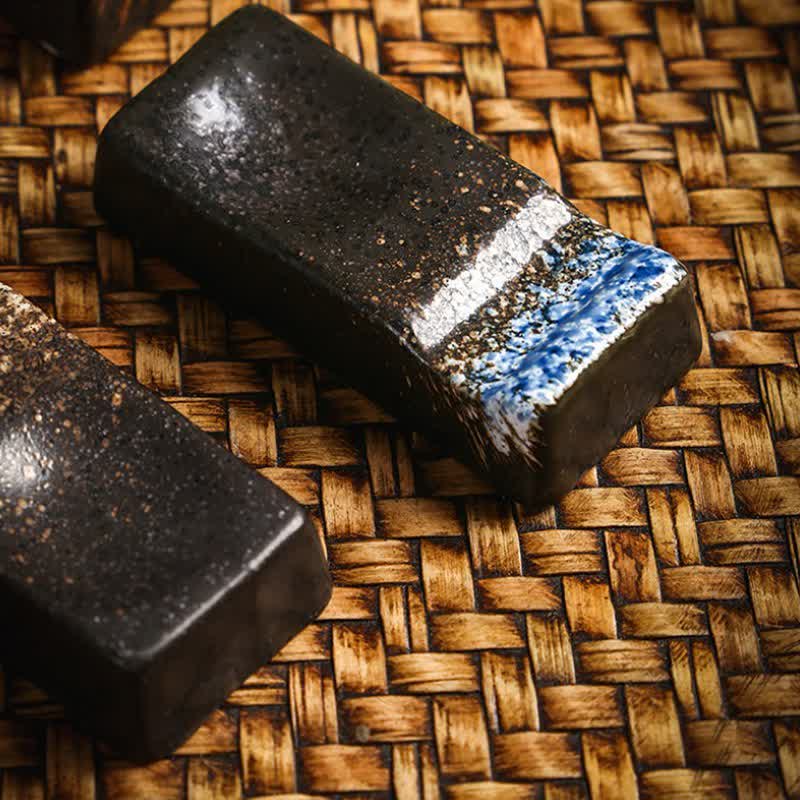 Buddha Stones Night Shadow Ceramic Minimalist Rectangular Chopstick Holder - image 10