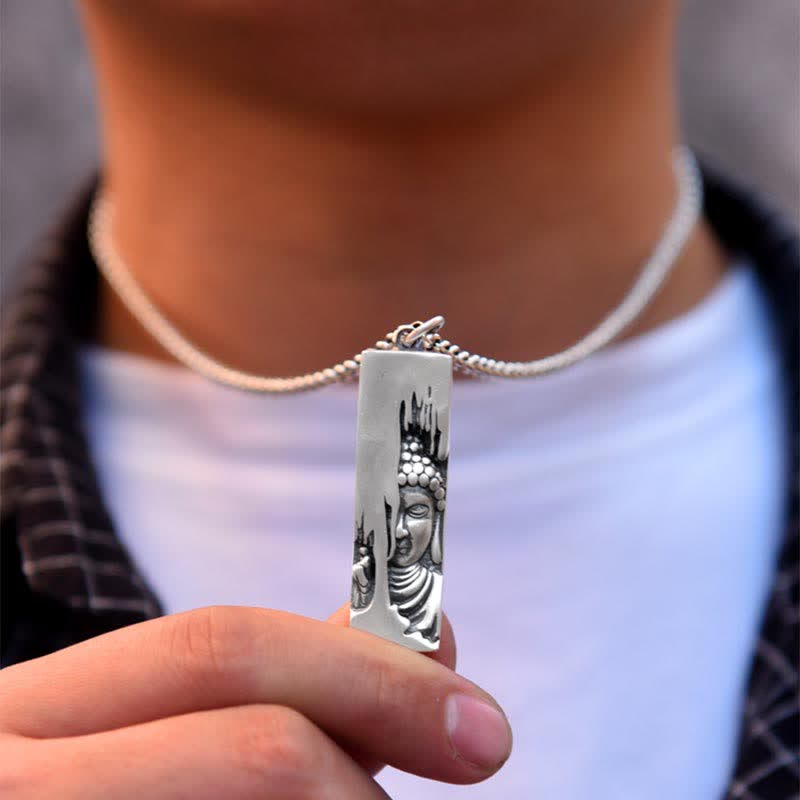 Buddha Stones Tathagata Buddha Strength Protection Amulet Lucky Pendant Necklace - image 8