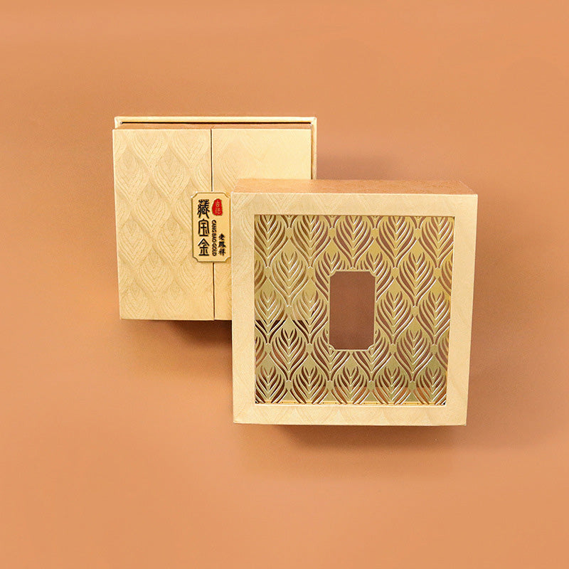 Retro Jewelry Storage Feather Pattern Box Gift Box - image 7