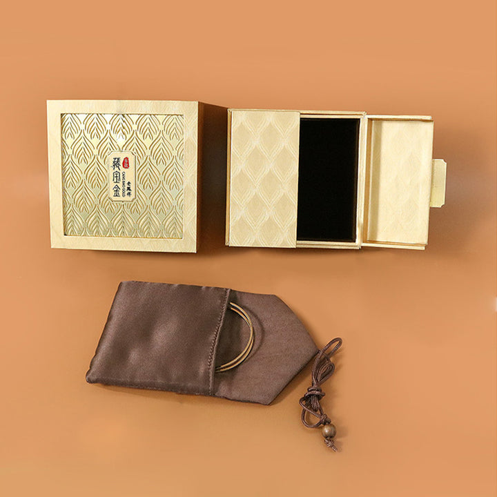 Retro Jewelry Storage Feather Pattern Box Gift Box - image 12