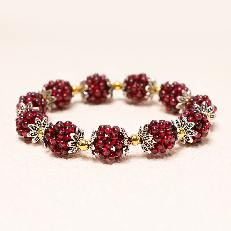 Buddha Stones "All the best for Vitality and Passion" Garnet Bracelet Includes Gift Message Card - image 9