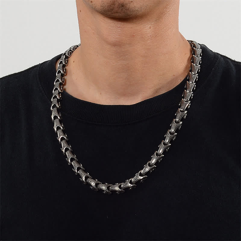 Dragon Pattern Titanium Steel Protection Necklace Pendant Bracelet - image 13