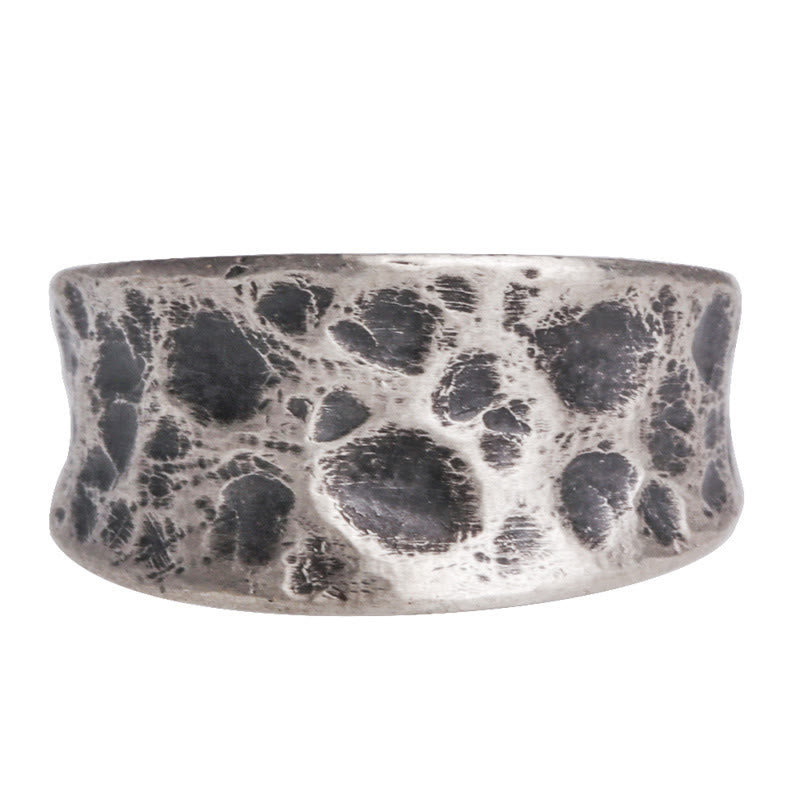 925 Sterling Silver Bump Texture Design Protection Ring - image 7