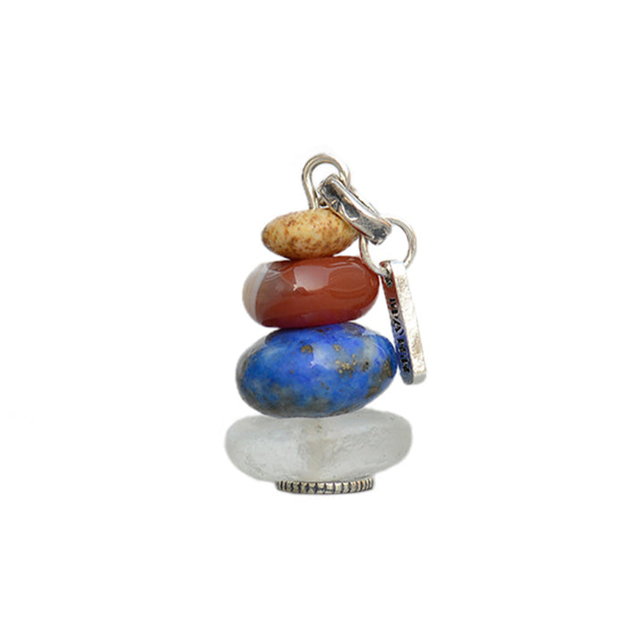 Buddha Stones Zen Cairn Labradorite Various Crystals Calm Pendant Necklace - image 18