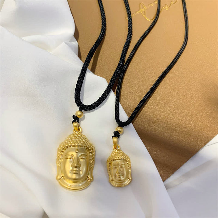 Gold Buddha Copper Wealth Necklace Pendant - image 4