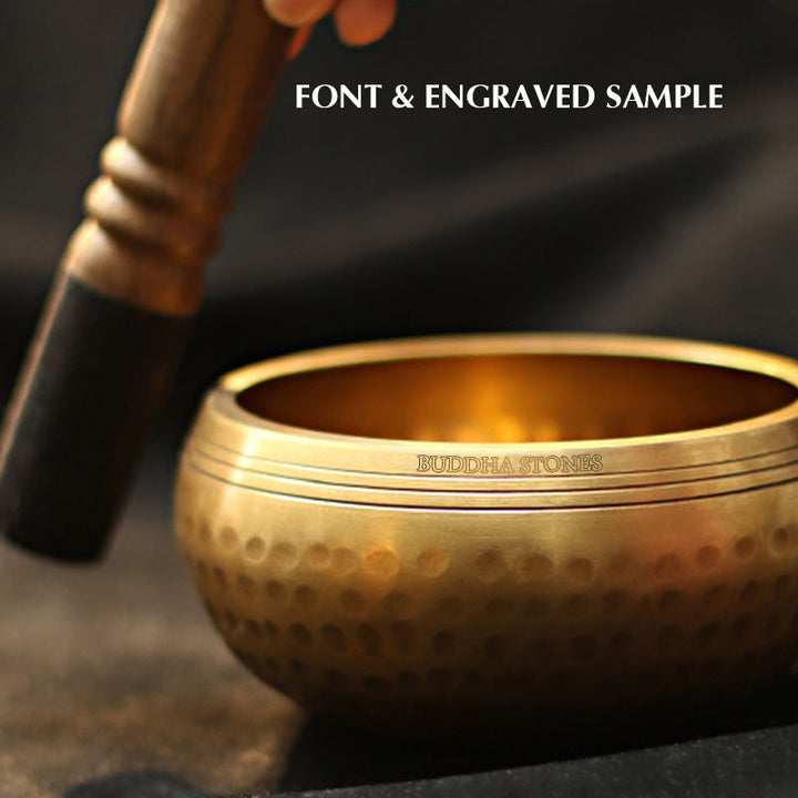 Buddha Stones Tibetan Sound Bowl Handcrafted for Relaxation and Mindfulness Meditation Singing Bowl Set - image 11