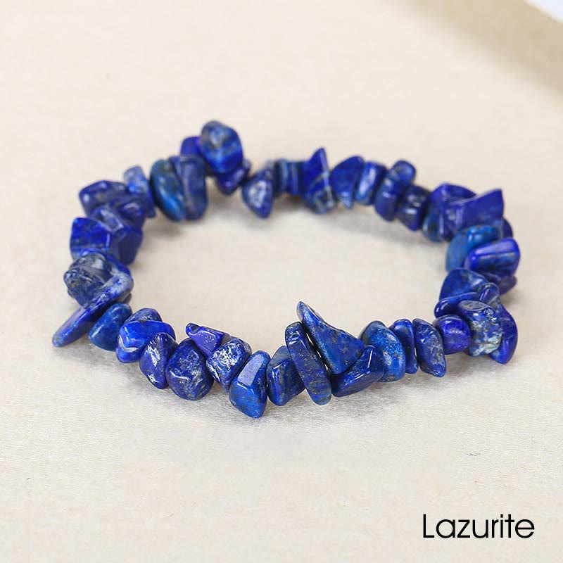 Natural Irregular Shape Crystal Stone Warmth Soothing Bracelet