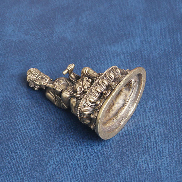 Manjusri Bodhisattva Serenity Copper Statue Decoration - image 7