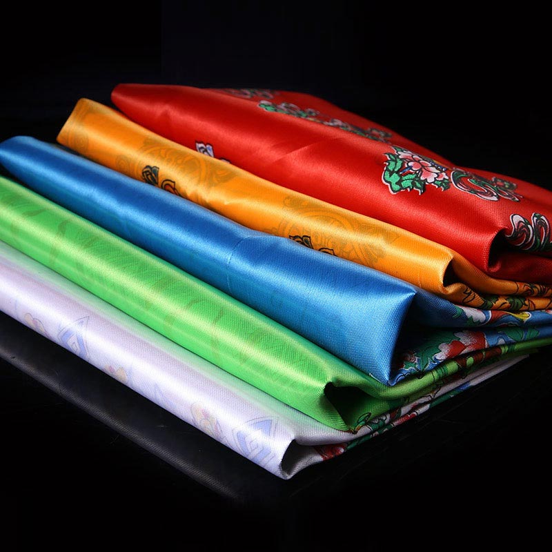 Buddha Stones Tibetan Lucky Blessing 5 Colors Khata Decoration - image 1