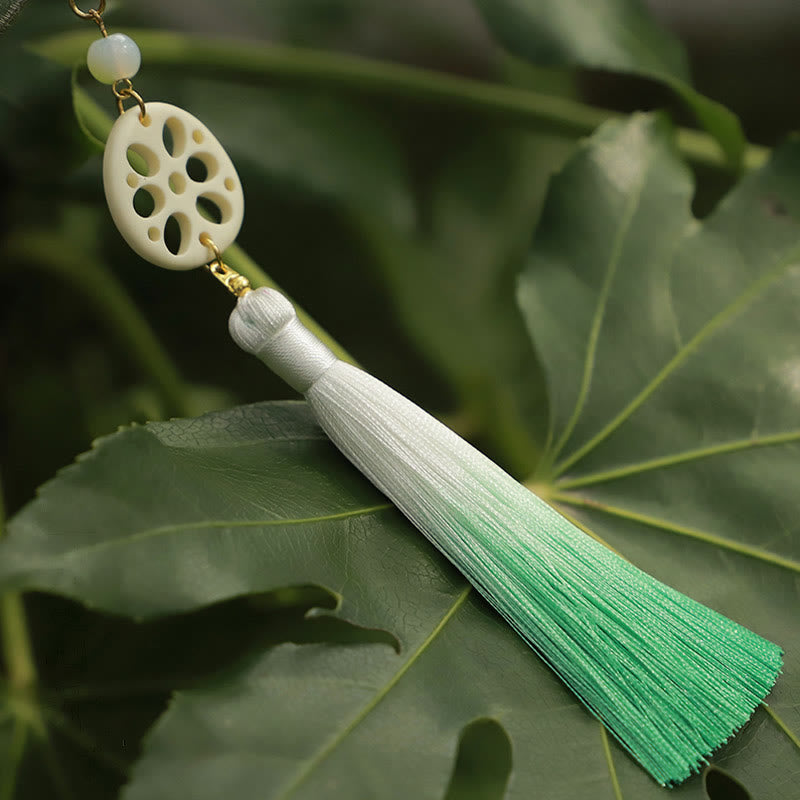 Buddha Stones Luck Embroidery Lotus Koi Fish Rabbit Flower Hanfu Bag Crossbody Bag Shoulder Bag - image 7