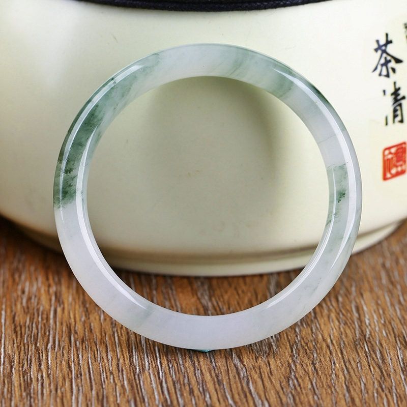 Buddha Stones Natural Jade Abundance Protection Bracelet Bangle - image 2