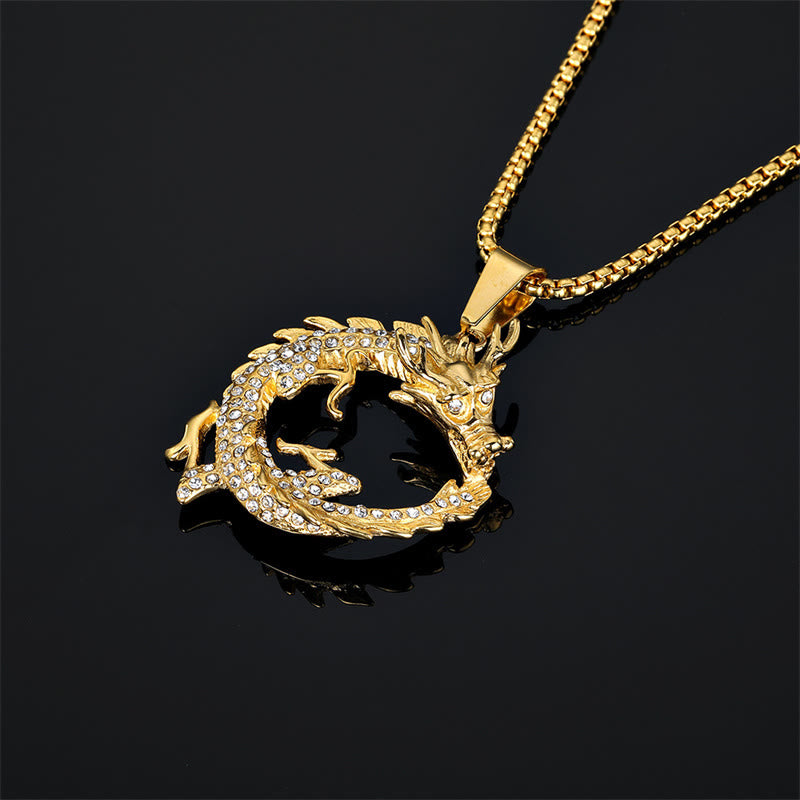 Buddha Stones Chinese Zodiac Dragon Pattern Success Necklace Pendant - image 4