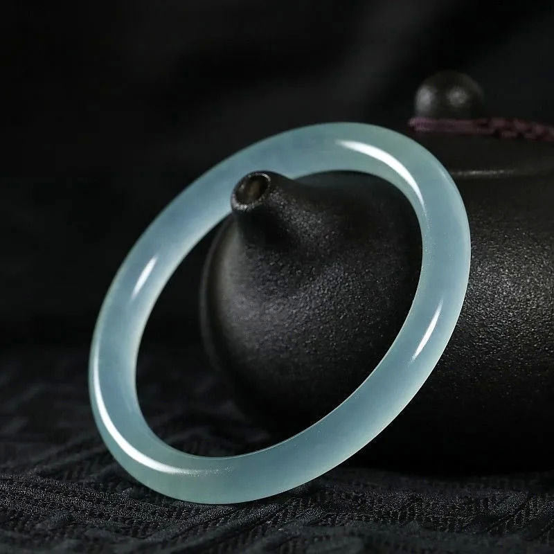Buddha Stones Natural Jade Healing Blessing Bangle Bracelet - image 1