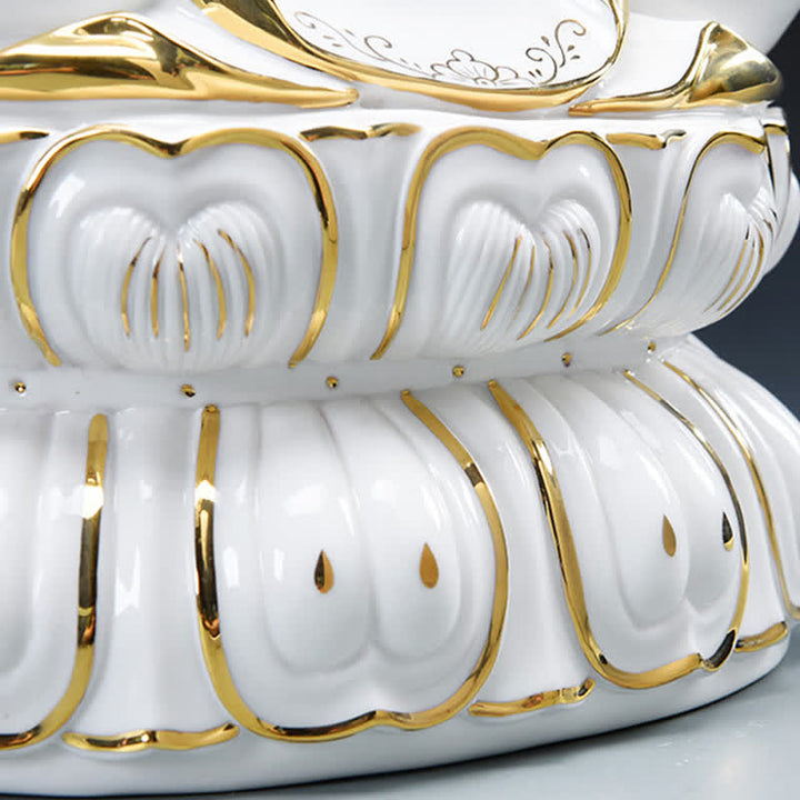 Chenrezig Bodhisattva Avalokitesvara Success Ceramic Statue Home Decoration - image 9