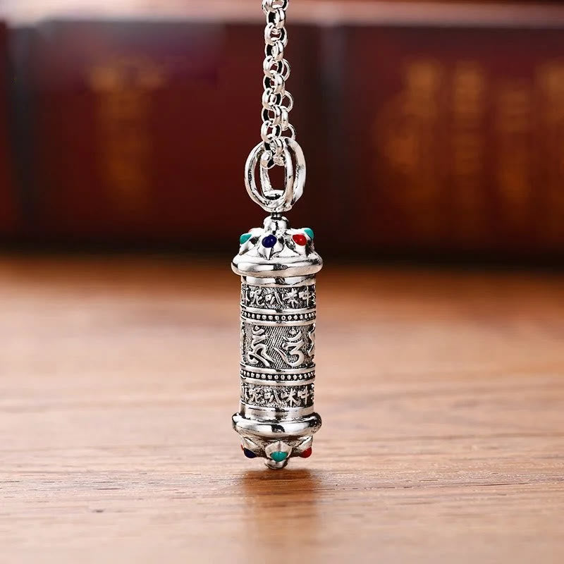 Buddha Stones Tibetan Om Mani Padme Hum Focus Necklace Pendant - Om Mani Padme Hum(Love♥Focus) - image 1