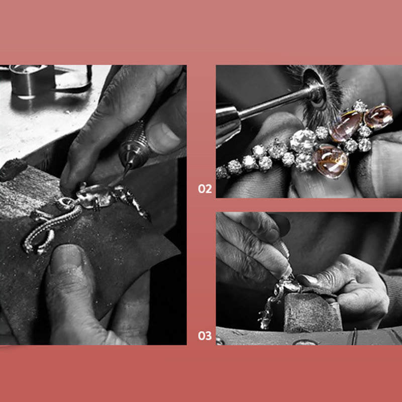 Buddha Stones 925 Sterling Silver Year Of The Dragon Auspicious Golden Dragon Luck Red Rope Chain Bracelet - image 16