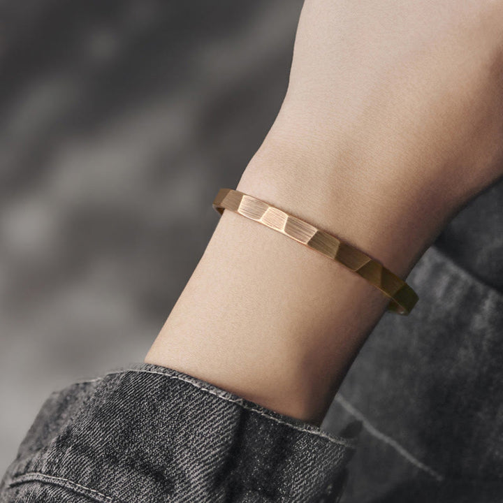 Vintage Rustic Design Copper Wealth Adjustable Cuff Bracelet - image 12