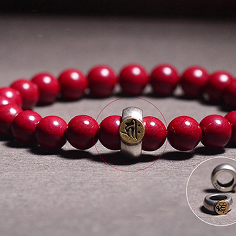 Buddha Stones Chinese Zodiac Natal Buddha Cinnabar Protection Bracelet