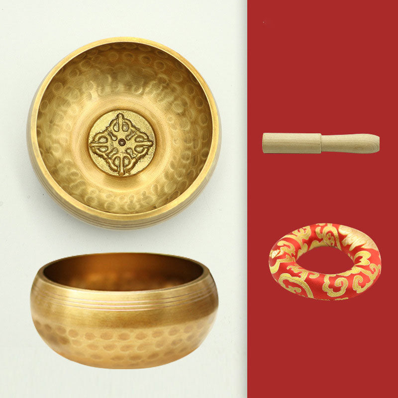 Buddha Stones Tibetan Sound Bowl Handcrafted for Relaxation and Mindfulness Meditation Singing Bowl Set - image 9