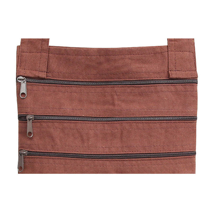 Spiritual Mind Practice Lotus Embroidered Cotton Shoulder Bag Crossbody Bag - image 6