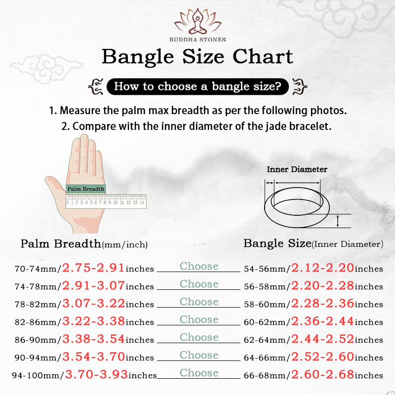 Buddha Stones  Natural Jade Prosperity Wealth Luck Bangle Bracelet - image 7