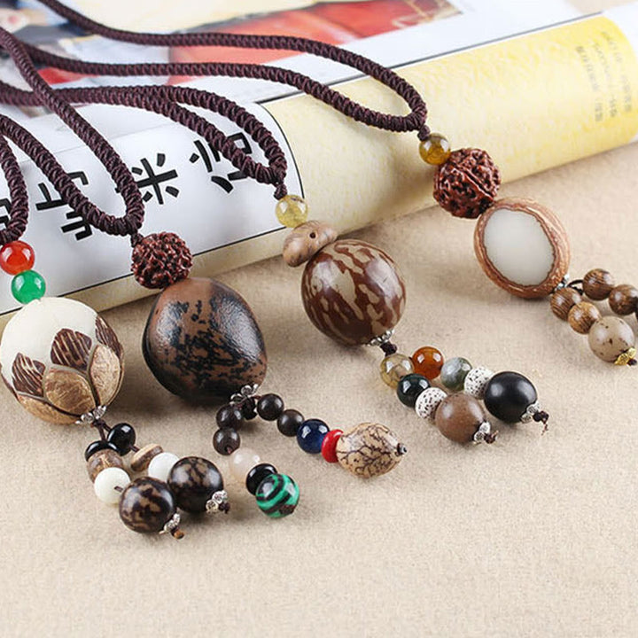 Buddha Stones Bodhi Seed Lotus Wisdom Harmony Necklace Pendant - image 15