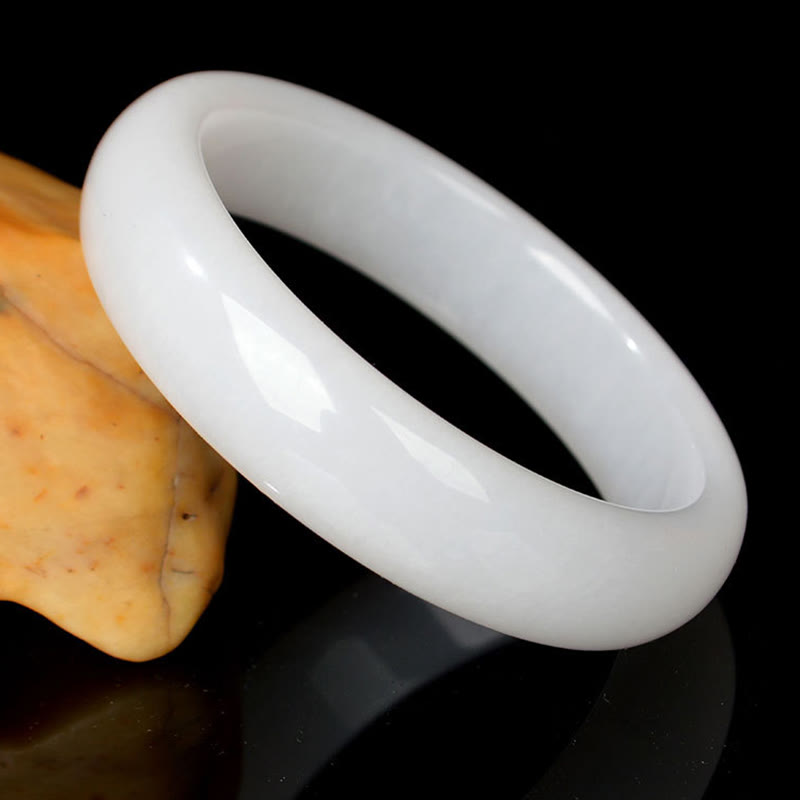 Natural Golden Silk Jade Wealth Luck Bracelet Bangle - image 14
