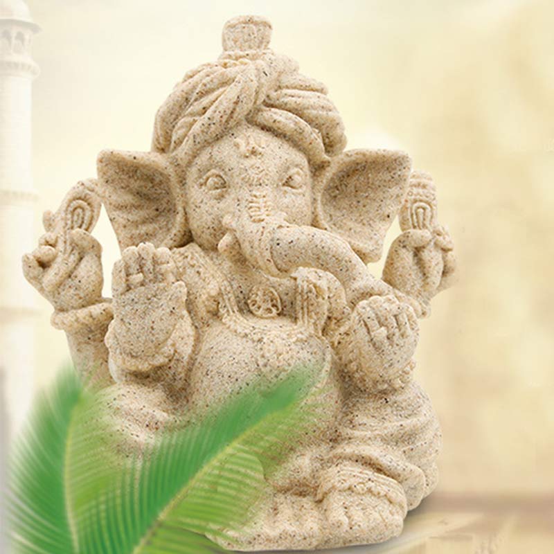 Ganesh Ganpati Elephant Statue Blessing Protection Home Decoration - image 1