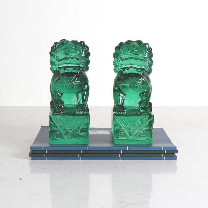 2Pcs Lion Statue Courage Strength Resin Home Office Decoration - image 13