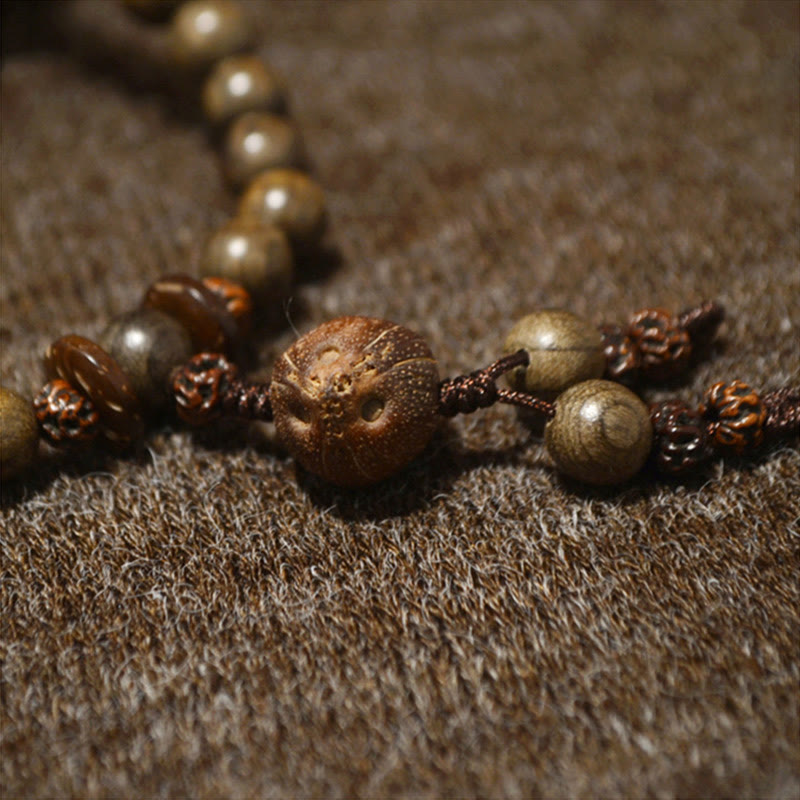 Tibetan Sandalwood Protection Charm Mala Bracelet - image 4
